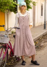 “Juliette” woven viscose sleeveless dress - light peach