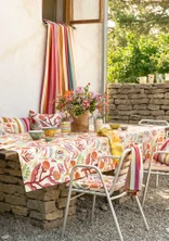 “Artichoke” tablecloth in organic cotton - multicoloured