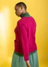 Cardigan in wool (cyclamen S)