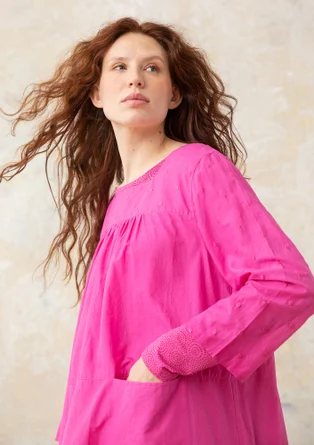 Robe en coton biologique tissé - hibiscus