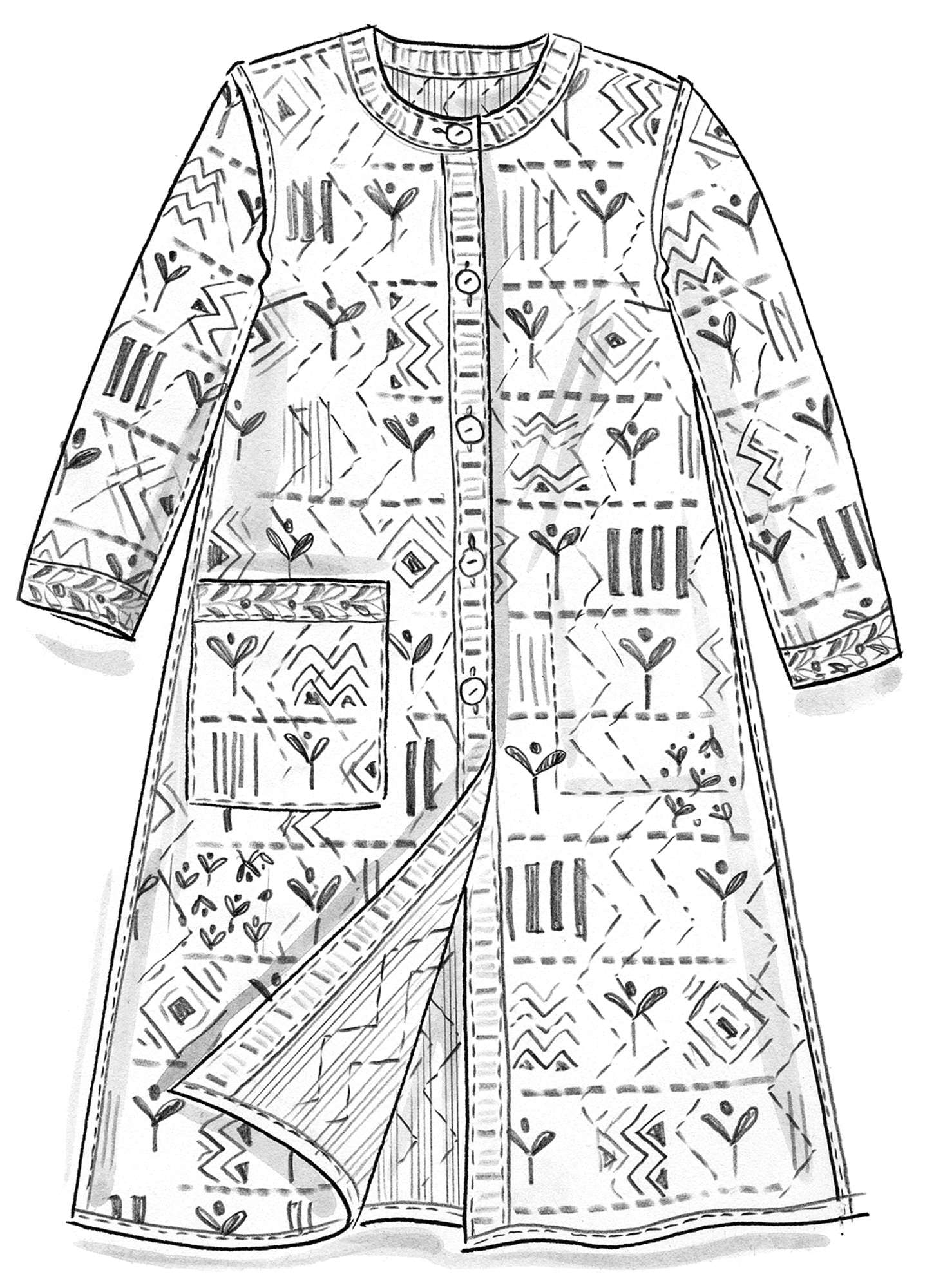 Manteau  Aditi  en coton biologique