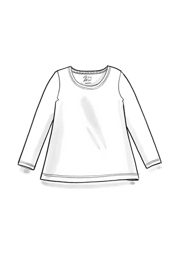 Organic cotton jersey top - ecru