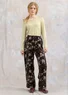 “Cornus” velour pants in organic cotton/recycled polyester (dark chokolate M)