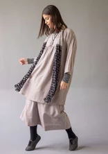 Webkleid „Marie“ aus Bio-Baumwolle/Seide - taubengrau