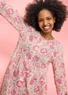 Geblümtes Kleid „Peace“ aus Bio-Baumwolle (hellpuderrosa L)