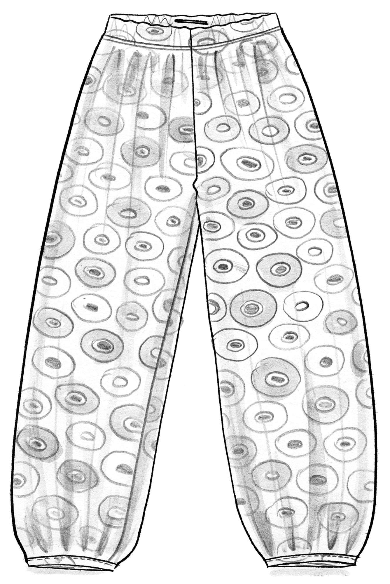 Pantalon  Palett  en jersey de micromodal/élasthanne