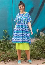 Webkleid „Ping“ aus Bio-Baumwolle - brillantblau