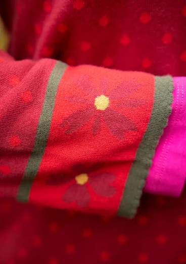 Pullover „Maria“ aus Bio-/Recycling-Baumwolle - granatapfel