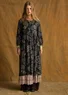 Gemustertes Kleid „Kiara“ aus Viskose (schwarz L)