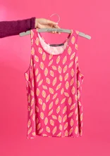 “Singö” jersey tank top in organic cotton/modal - peony