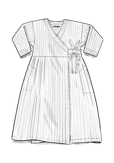 Robe tissée ”Rose hip” en coton biologique - henné