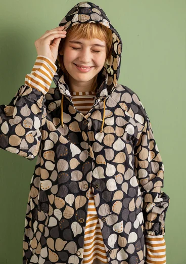 “Serafina” windcheater in recycled polyamide - black