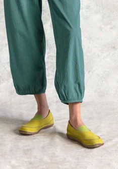 Chaussures à élastique "Isolde" en nubuck - goyave