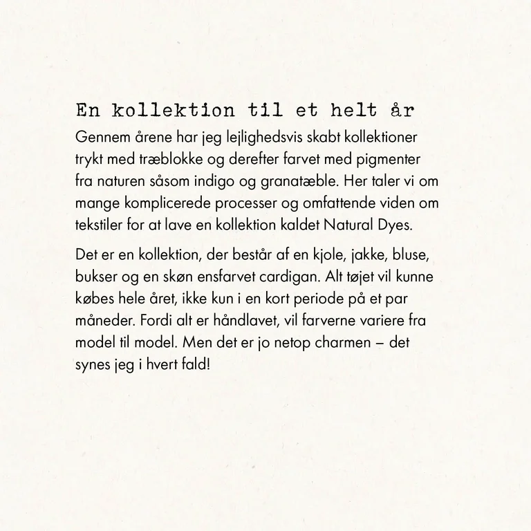 A collage with three different images; one of Gudrun and a woman holding a block printed cloth. An image of a woman standing in the countryside wearing clothes from Gudrun Sjödén and an image of colourful houses on a mountainside. 