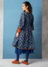 Robe "Andes" en coton biologique tissé (indigo foncé S)