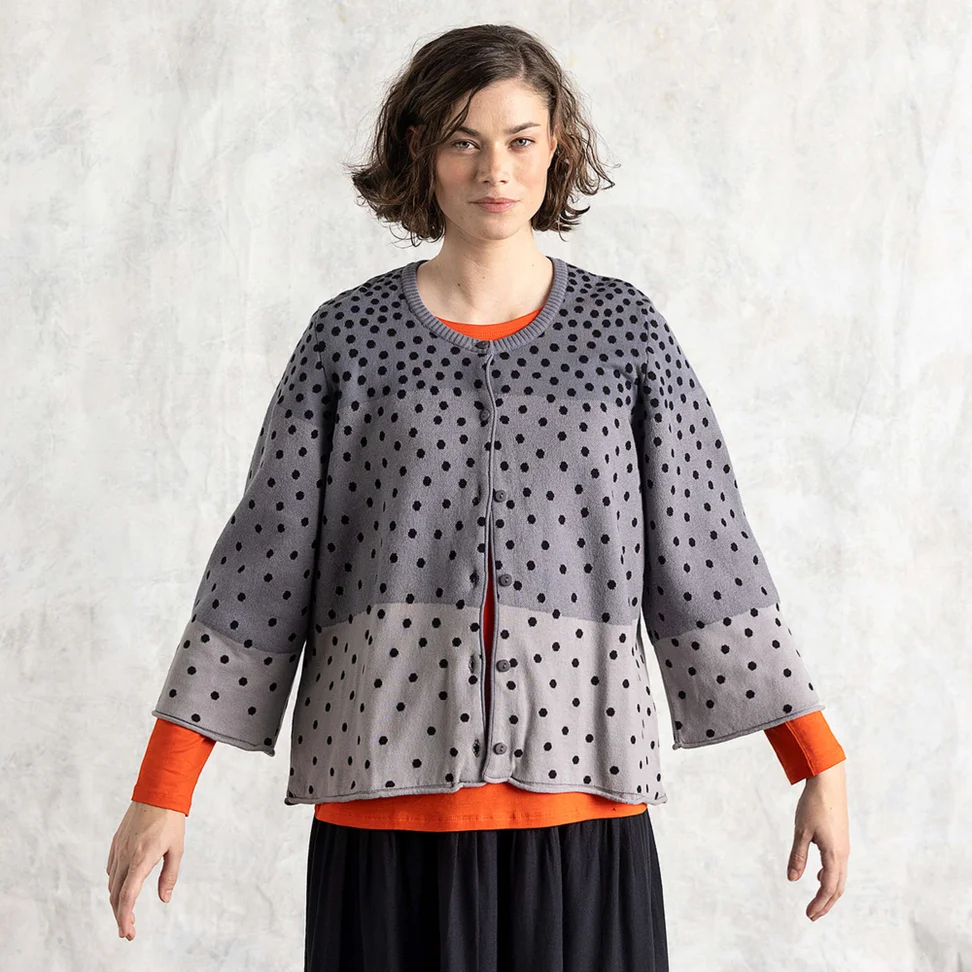 “Siv” recycled/organic cotton cardigan - black