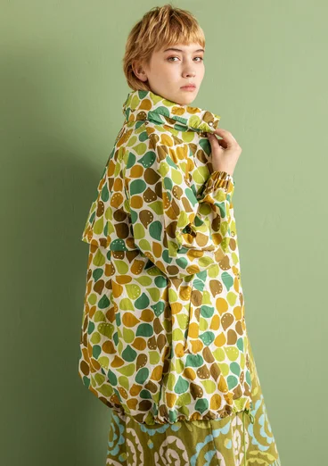 “Serafina” windcheater in recycled polyamide - kiwi