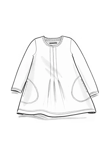 Jerseytunika aus Viskose/Elasthan - schwarz