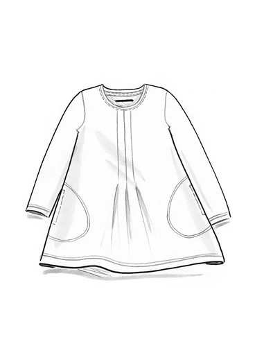 Jerseytunika aus Viskose/Elasthan - schwarz