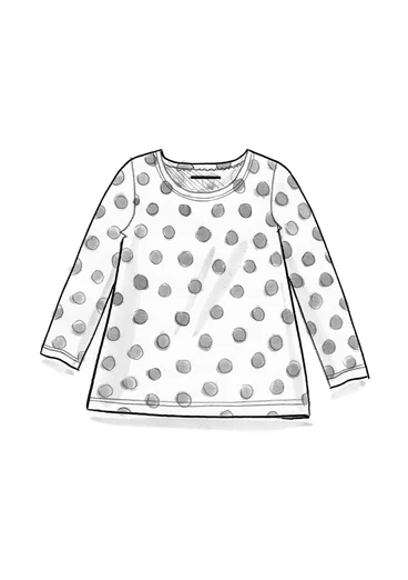 “Aina” jersey top in organic cotton/modal - rosehip/sun yellow