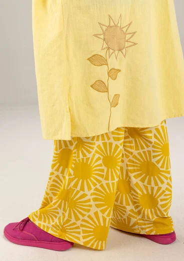 Jerseybukser "Taiyoko" i lyocell/elastan - guldregn