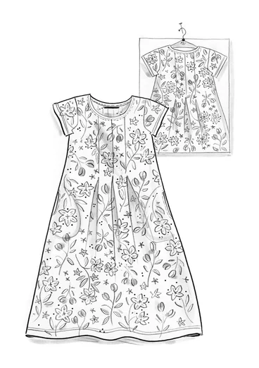 Tricot jurk "Primrose" van biologisch katoen - lichtzand