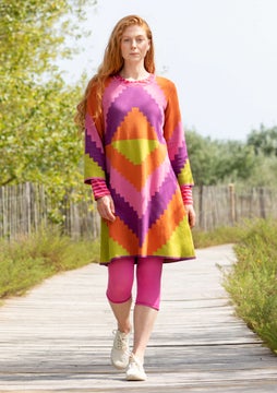 Cape knit fabric tunic rowan