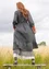 Vævet kjole "Sahara" i økologisk bomuld (mørk askegrå XS)