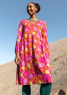 Robe "Pink Moon" en jersey de lyocell/élasthanne - hibiscus foncé