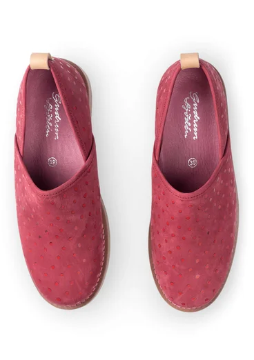 Chaussures à pois en nubuck imprimé - grenade