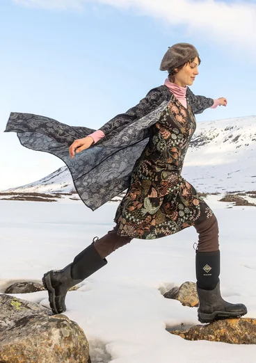 Jerseykjole "Yura" i økologisk lyocell/elastan - sort