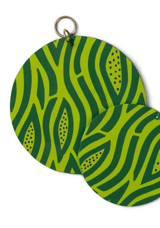 Pendentif "Botswana" en bois - basilic