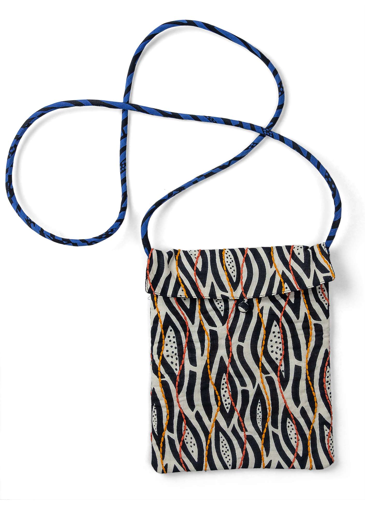 Tasche „Zebra“ aus Öko-Baumwolle schwarz thumbnail