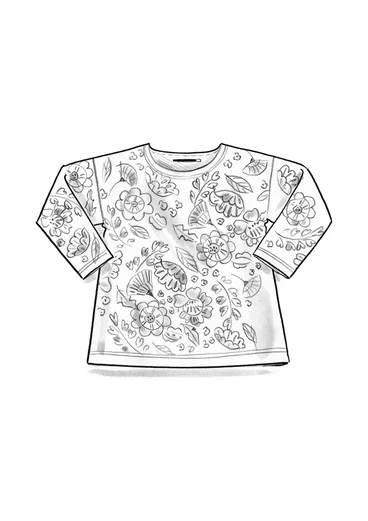 Top "Hana" en coton biologique/modal - noir