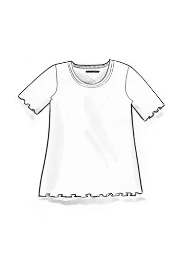 Bluse "Drop" i økologisk bomuld - kiwi