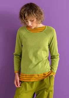 Pull en coton biologique/lyocell - kiwi