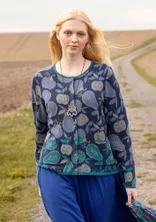 Gilet à motif "Pumpkin" en coton biologique et recyclé/laine - indigo foncé