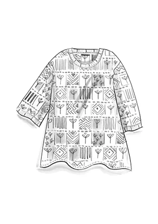 “Aditi” linen tunic - midnight blue