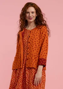 Dotted organic cotton cardigan - rowan