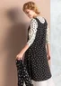 Robe "Pytte" en jersey de lyocell/élasthanne (noir / écru M)