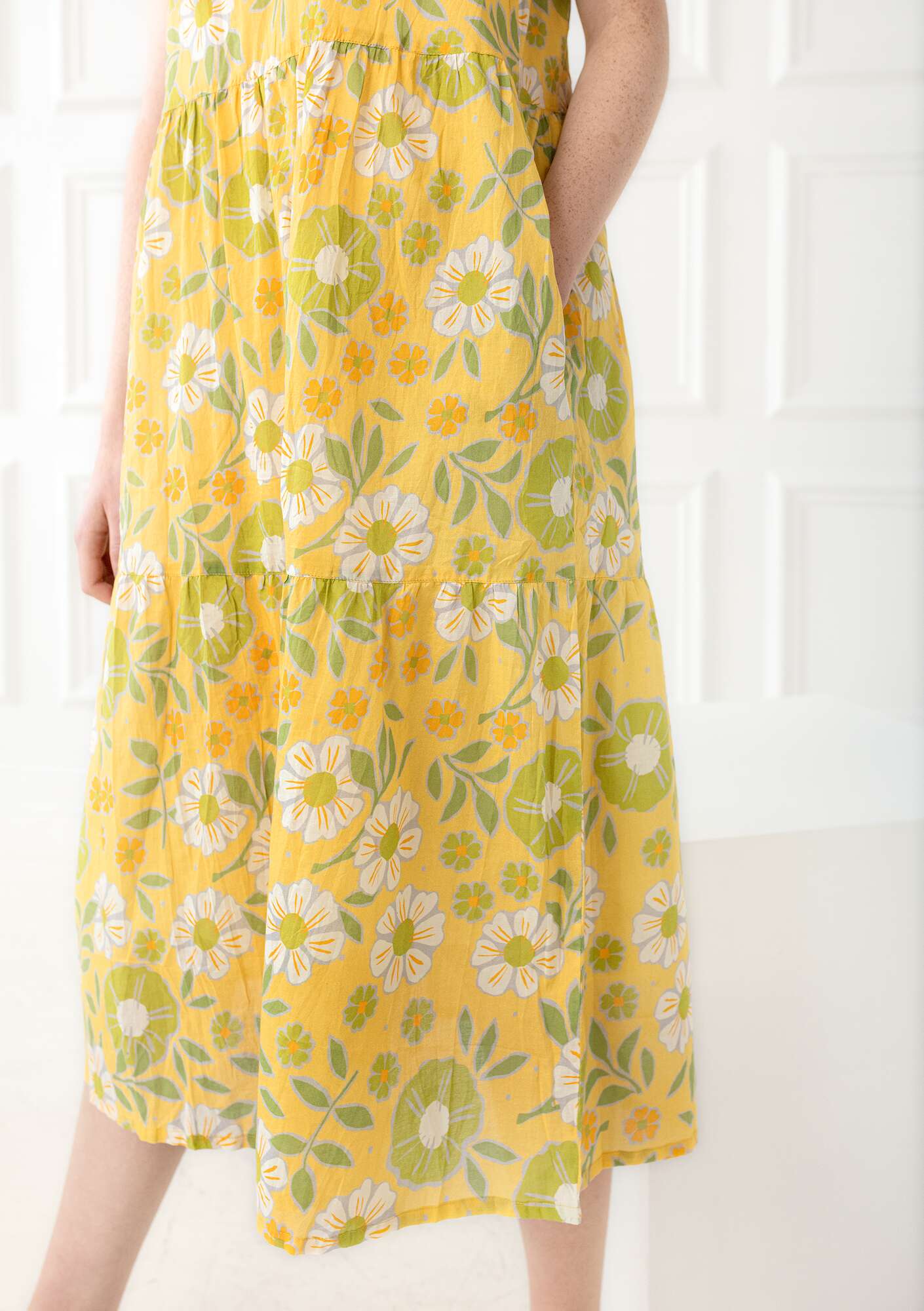 Kleid „Bouquet“ aus Öko-Baumwollgewebe goldregen thumbnail
