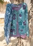 Foulard "Okinawa" en laine (indigo clair Taille unique)