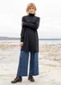 Tunique en jersey de coton biologique/modal/élasthanne (noir XS)