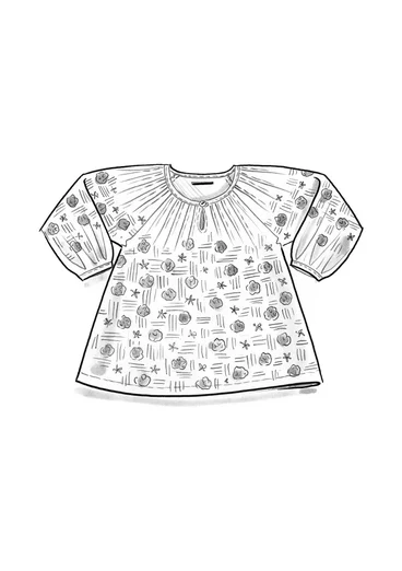 “Gjusta” organic cotton blouse - henna