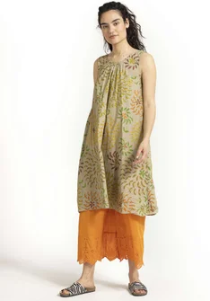 “Lea” woven organic cotton dress - light sage