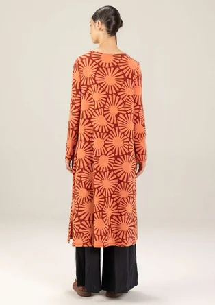 “Taiyoko” lyocell/elastane jersey dress - rooibos