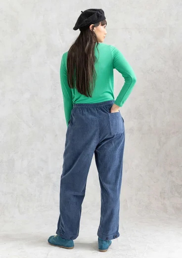Cordhose „Rime“ aus Bio-Baumwolle - indigo