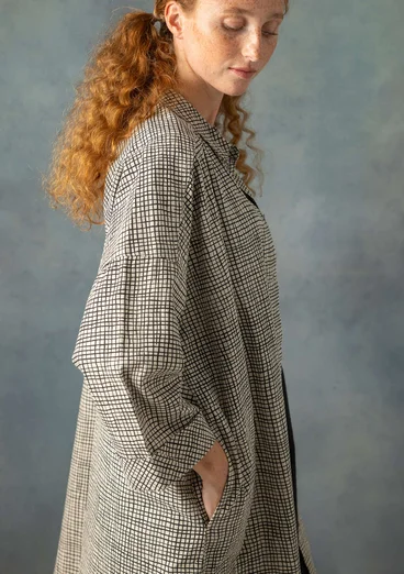Tunique chemise tissée "Pavement" en coton - naturel