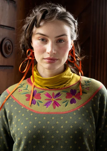 Pullover „Maria“ aus Bio-/Recycling-Baumwolle - pinie