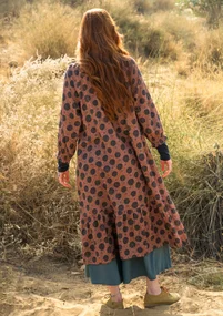 “Gjusta” woven organic cotton dress - old rose